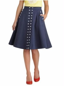 Buttoned Up In Style Skirt, $67.99 US at ModCloth.com